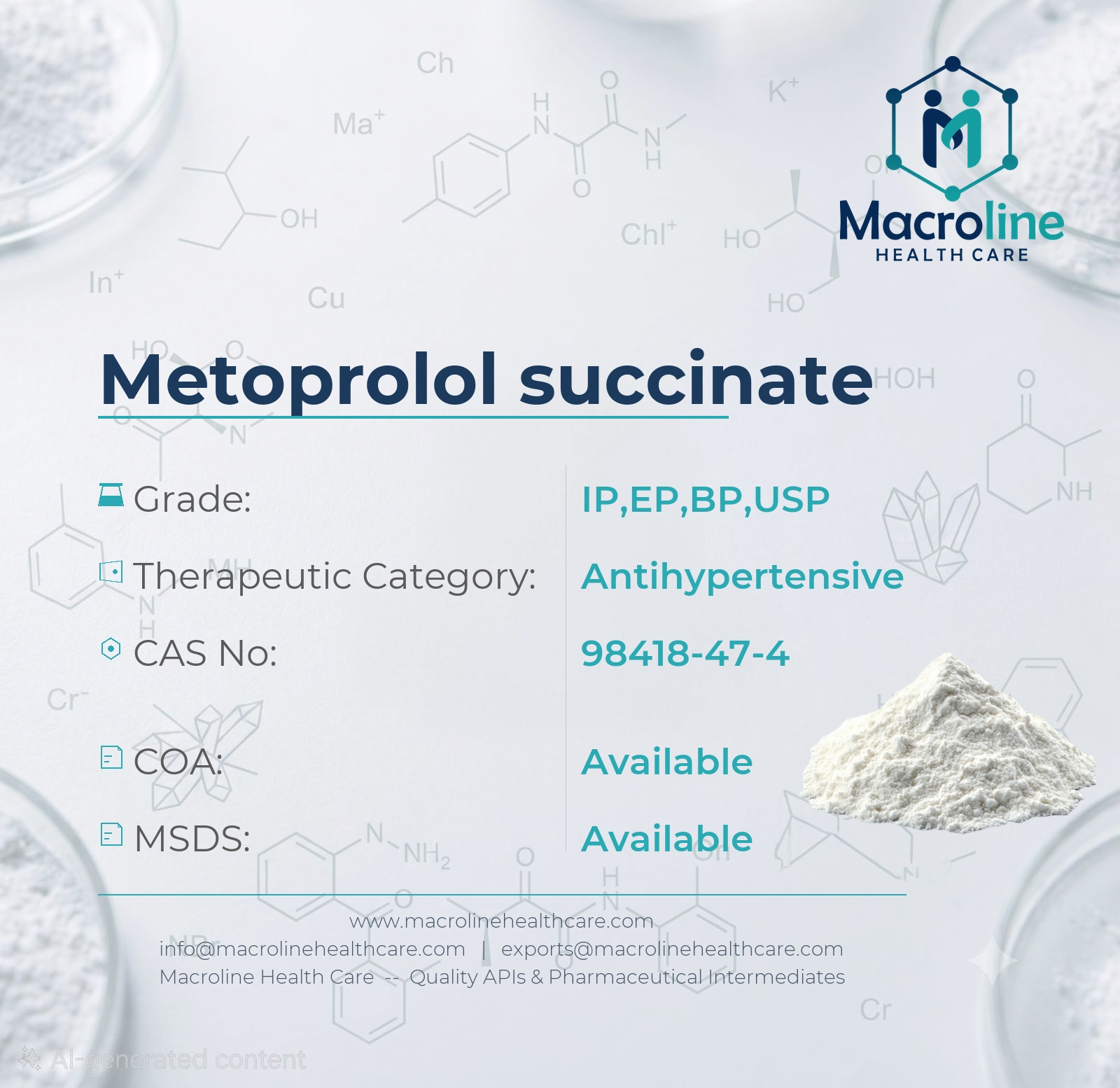 Metoprolol Succinate API
