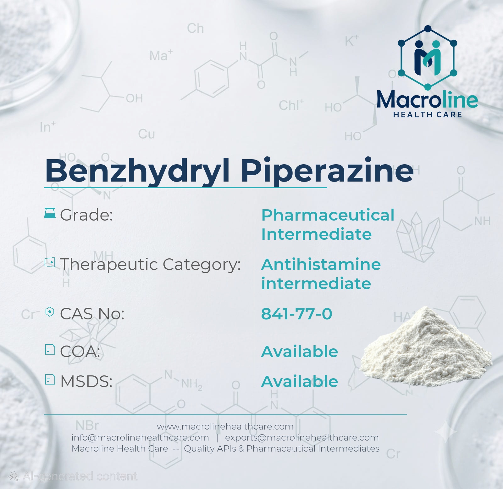 Benzhydryl Piperazine