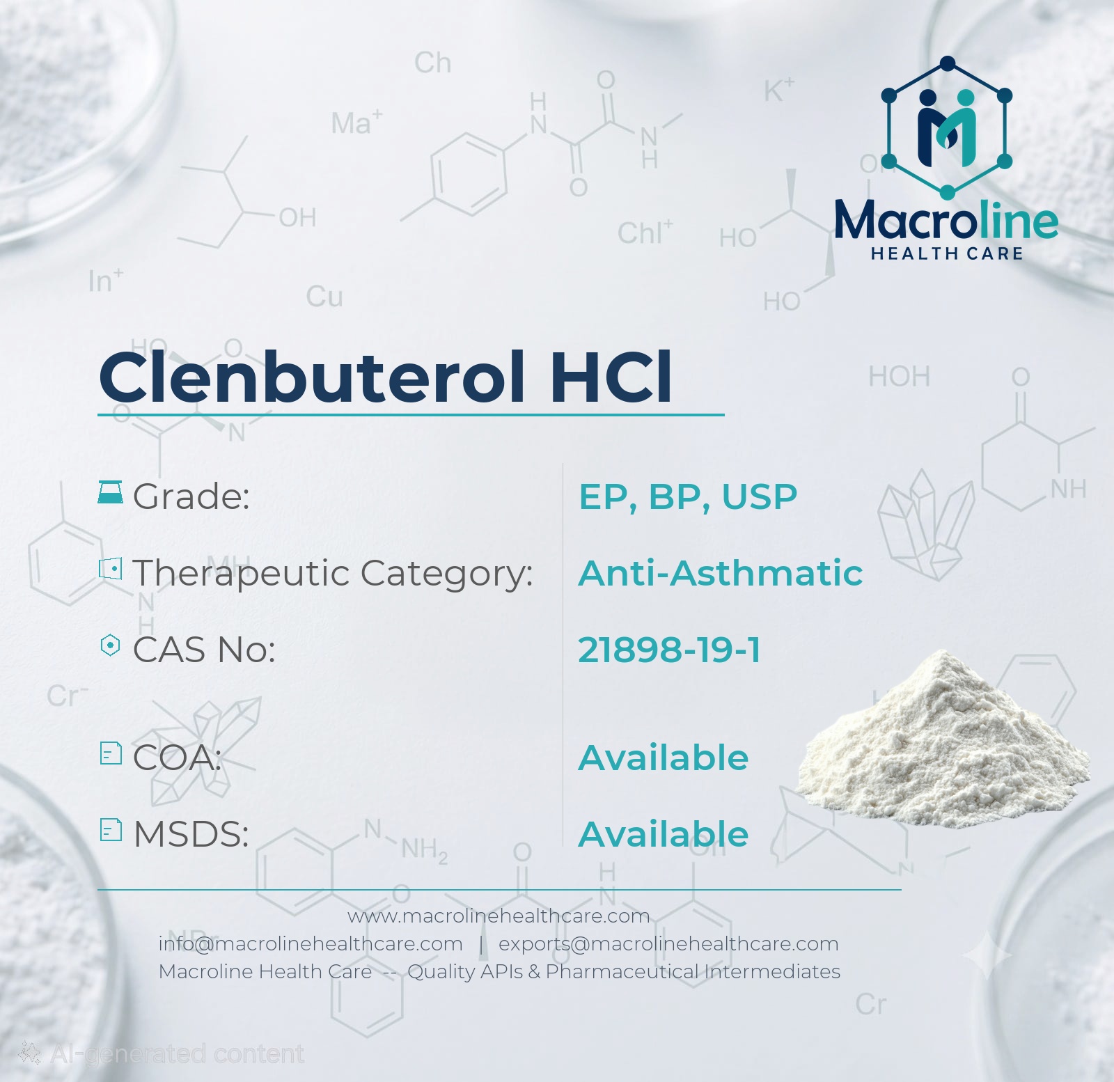 Clenbuterol HCl API