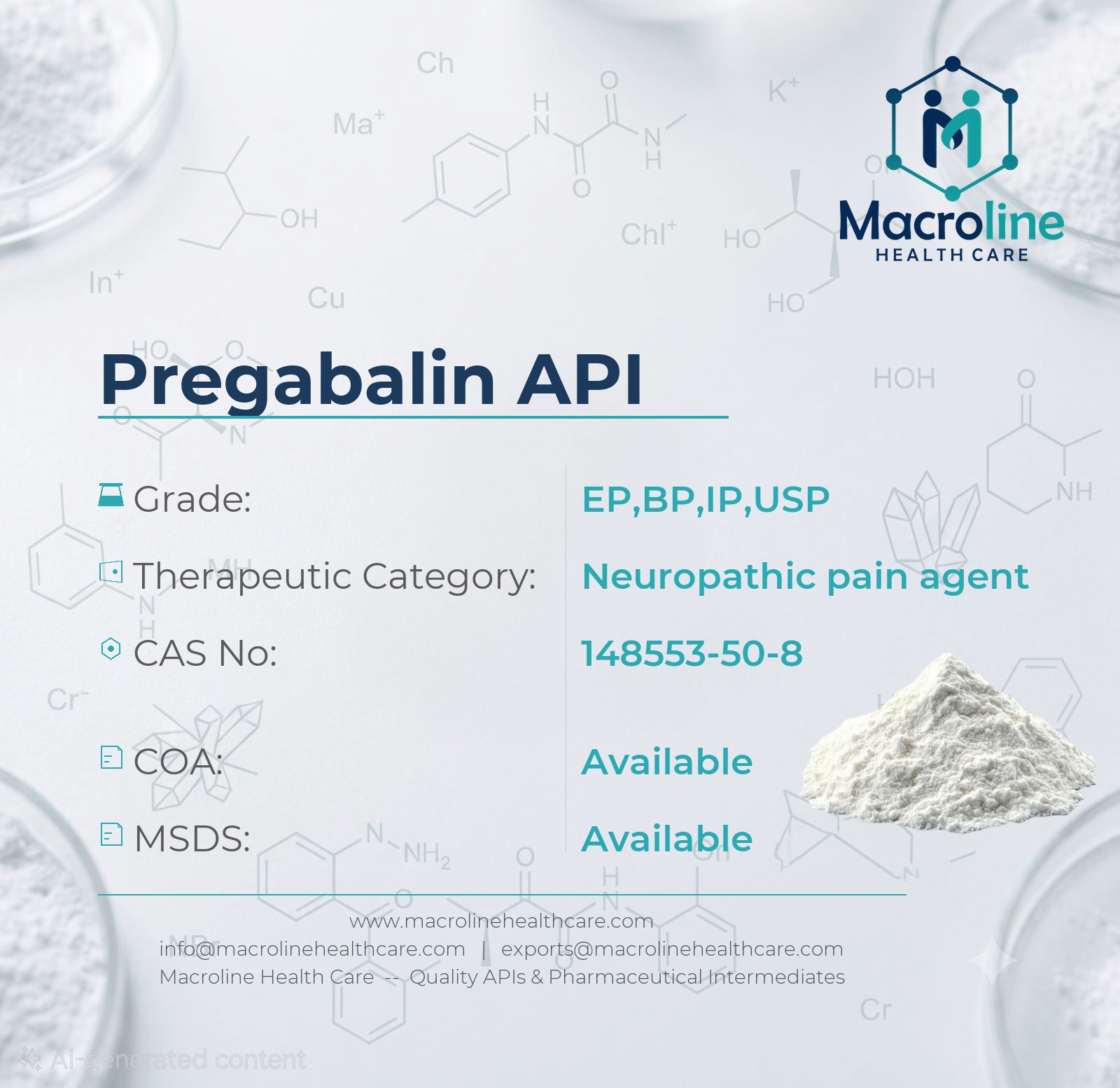 Pregabalin API